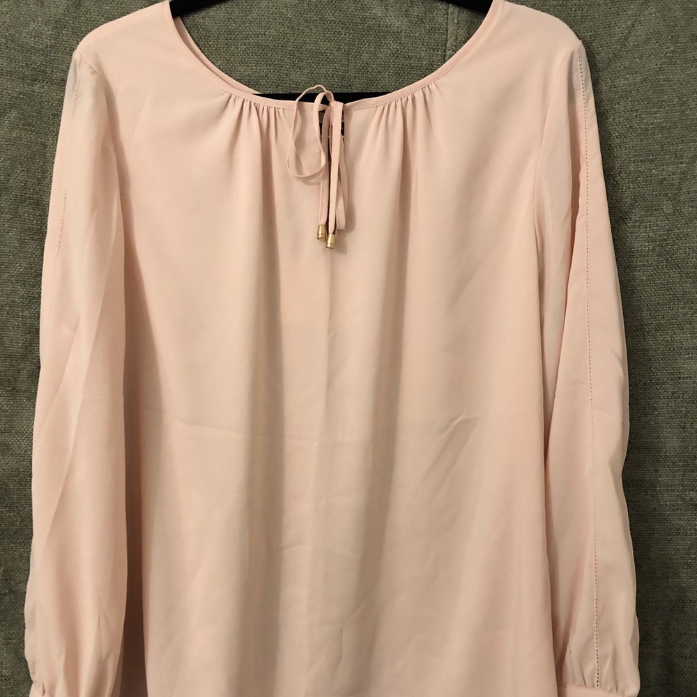Melanie Lyne long sleeve sheer blouse